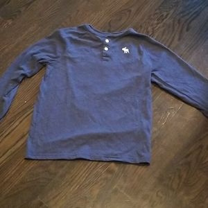 Boys Navy long sleeve Abercrombie shurt